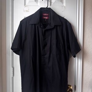 Covington Men's Classic Black Button Down Shirt